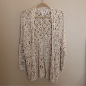 Beige loose knit sweater
